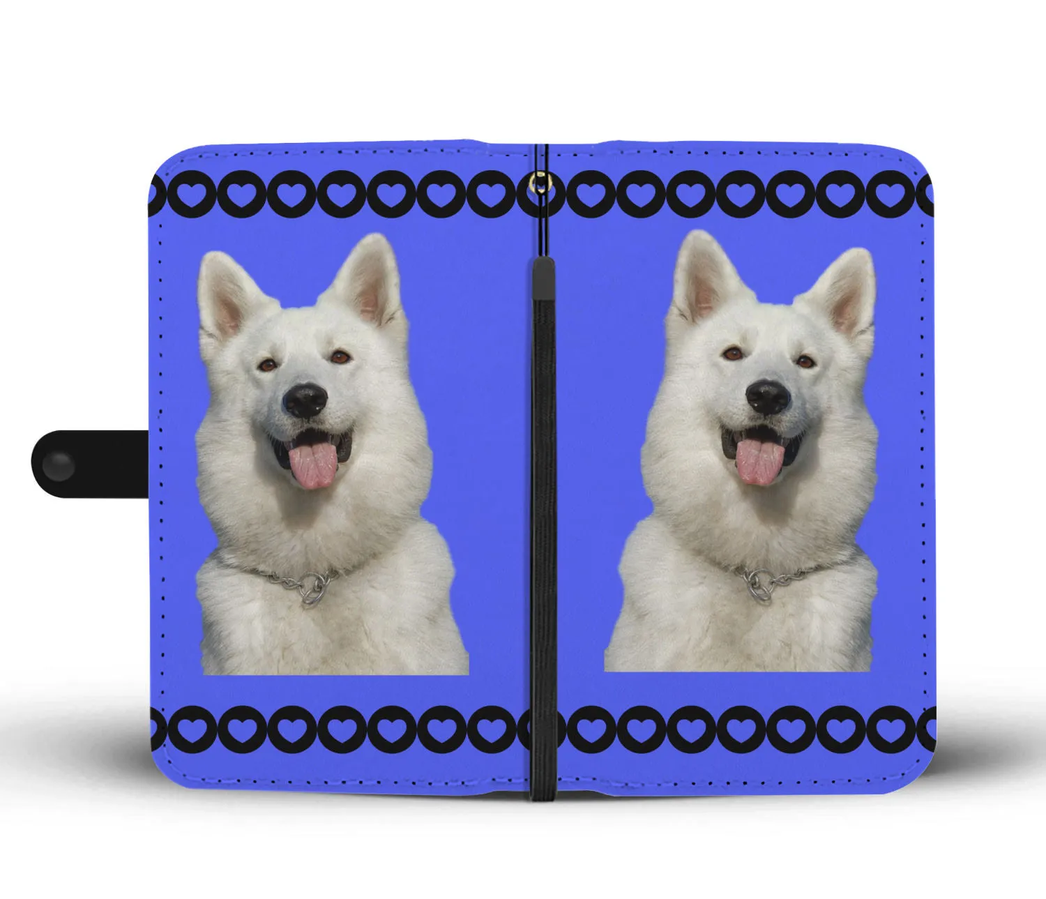 White Swiss Shepherd Phone Case Wallet