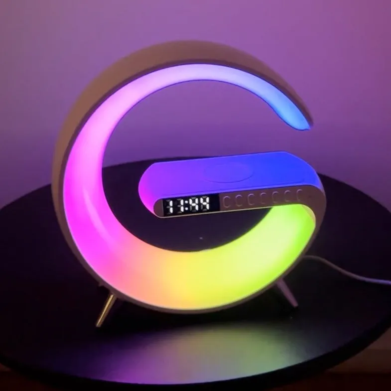 Wireless Charger and Bluetooth Speaker Combo with Fast Charging for Home and Office Use