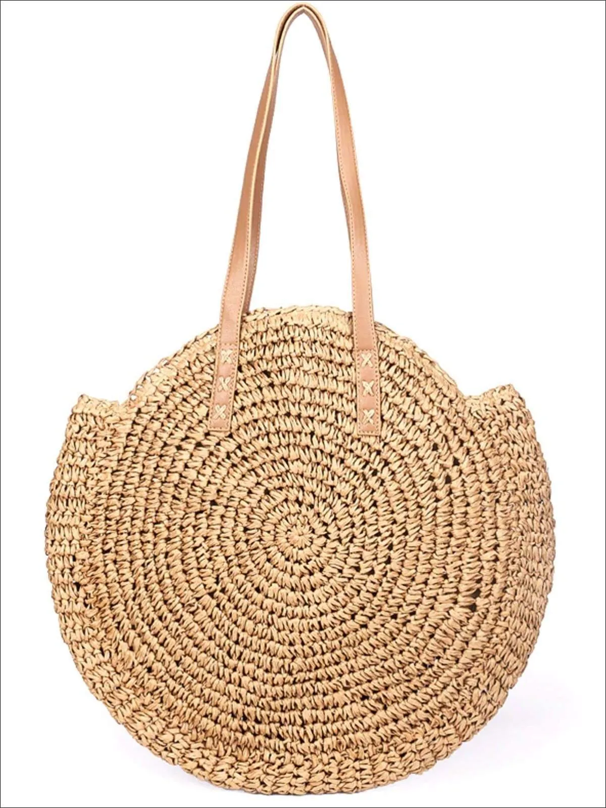 Women's Fashion Oversized Bohemian Straw Shoulder Bag