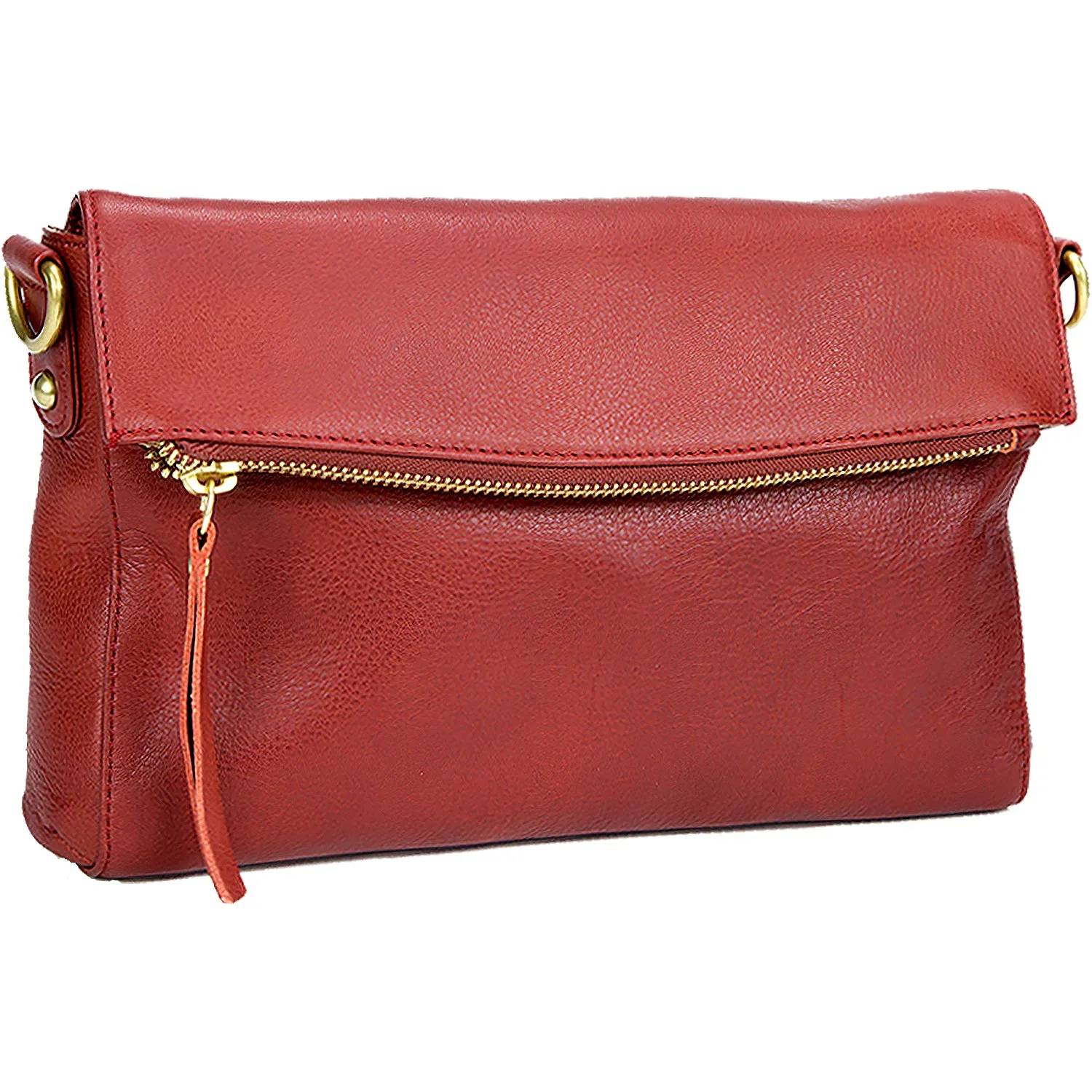 Women's Osgoode Marley Charlotte Small Zip Foldover Henna Leather