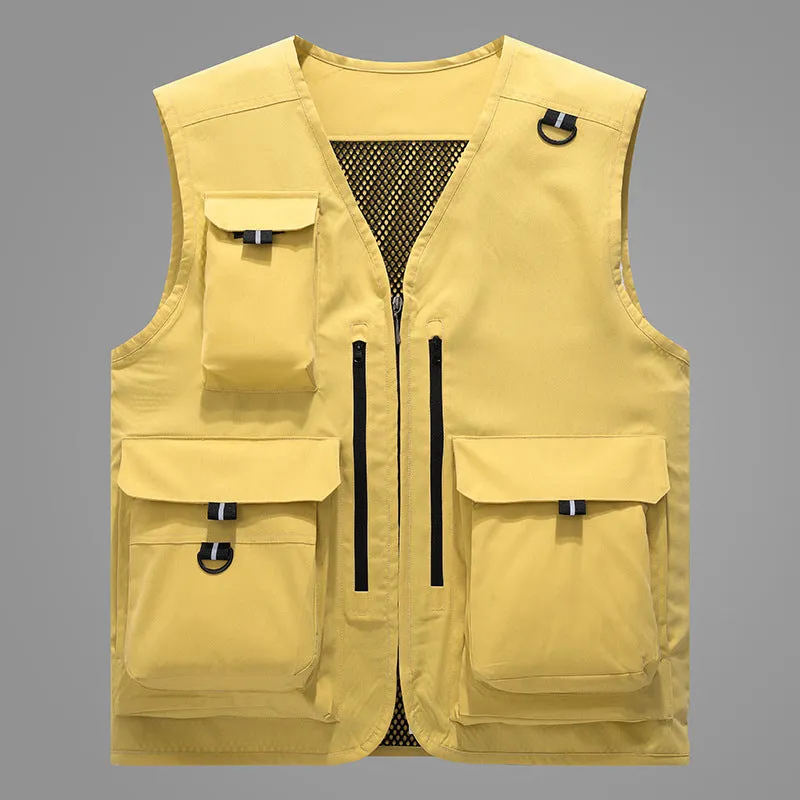 Workwear&outdoor multi-pocket vest-D670 | Inspanda