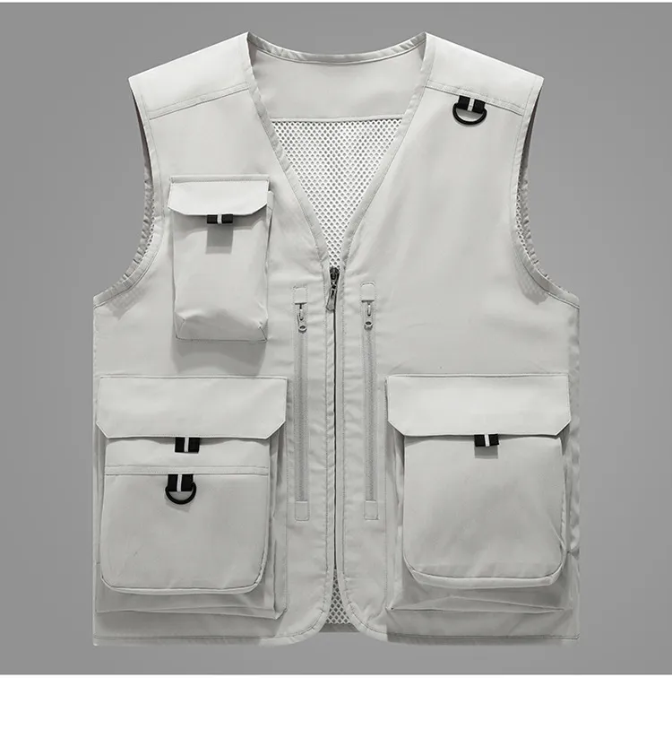 Workwear&outdoor multi-pocket vest-D670 | Inspanda