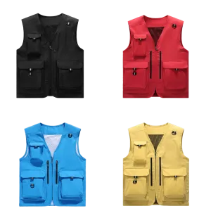 Workwear&outdoor multi-pocket vest-D670 | Inspanda