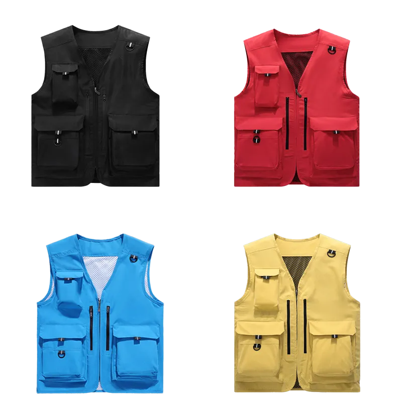 Workwear&outdoor multi-pocket vest-D670 | Inspanda