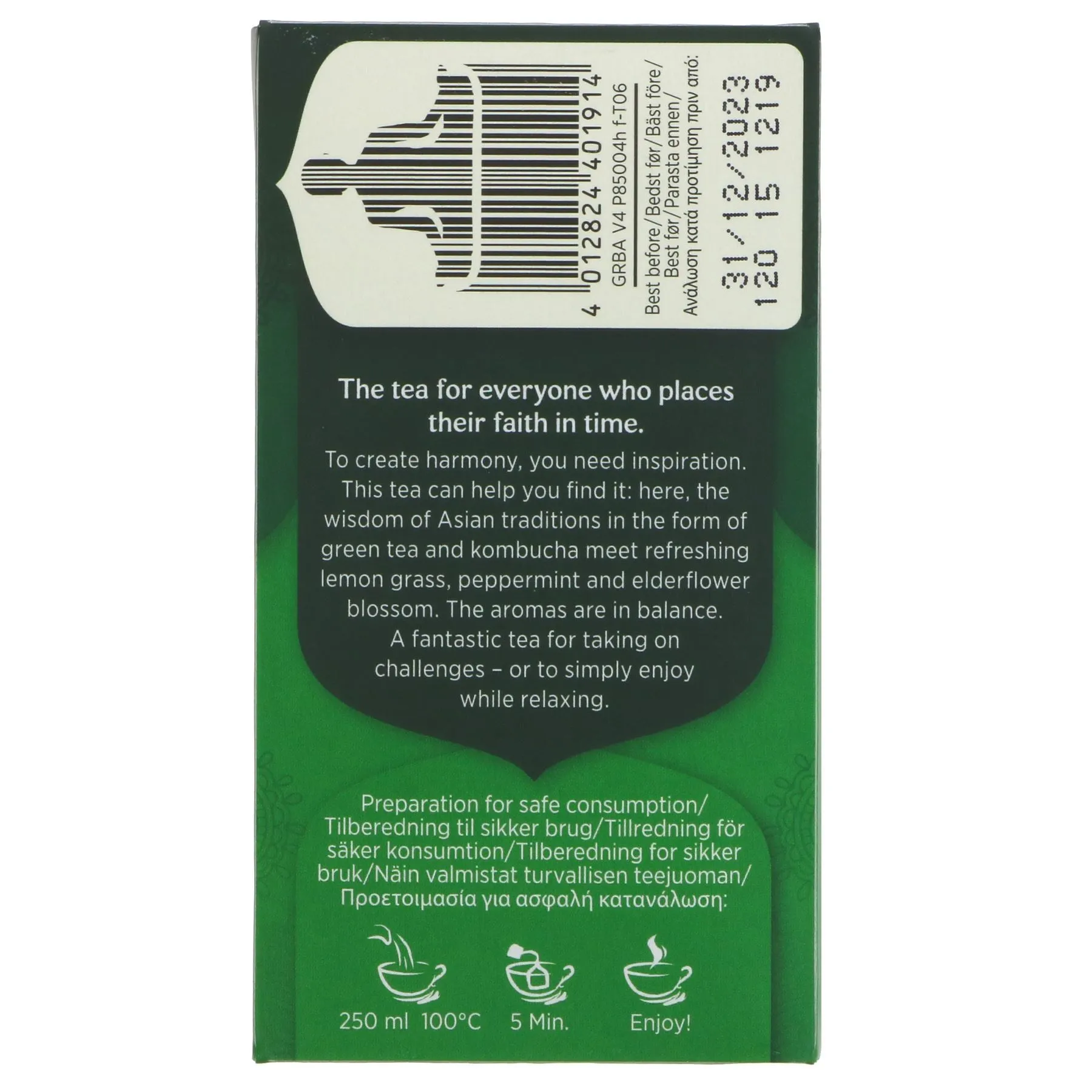 Yogi Tea | Green Balance - Green Tea, L\grass, Peppermint | 17 bags