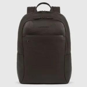 Zaino Grande Piquadro Black Square Porta PC 15,6'' e iPad®Pro 11'' con Tasche Testa di Moro