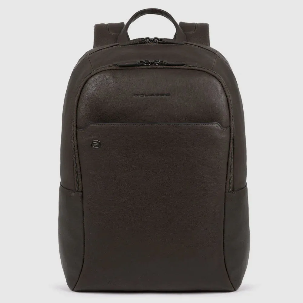 Zaino Grande Piquadro Black Square Porta PC 15,6'' e iPad®Pro 11'' con Tasche Testa di Moro