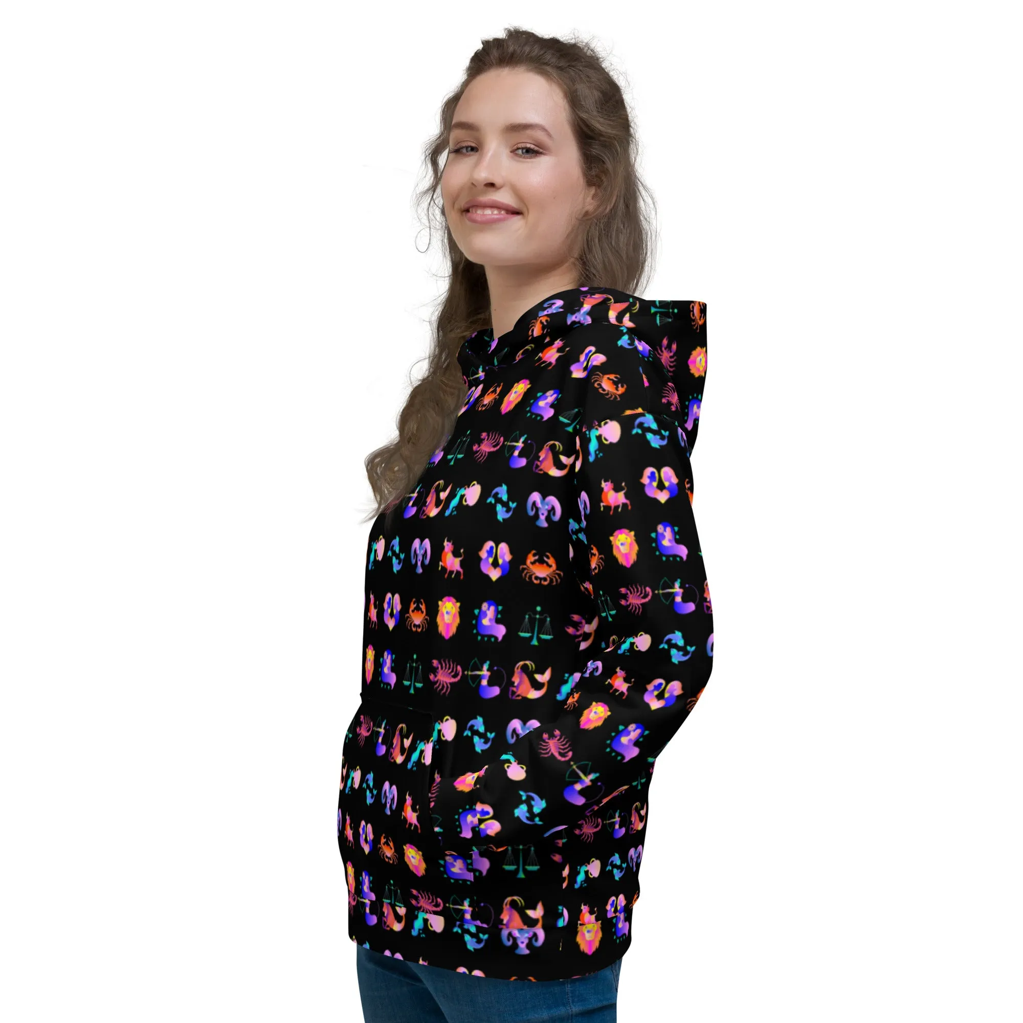 Zodiac Sign Illustration Hoodie