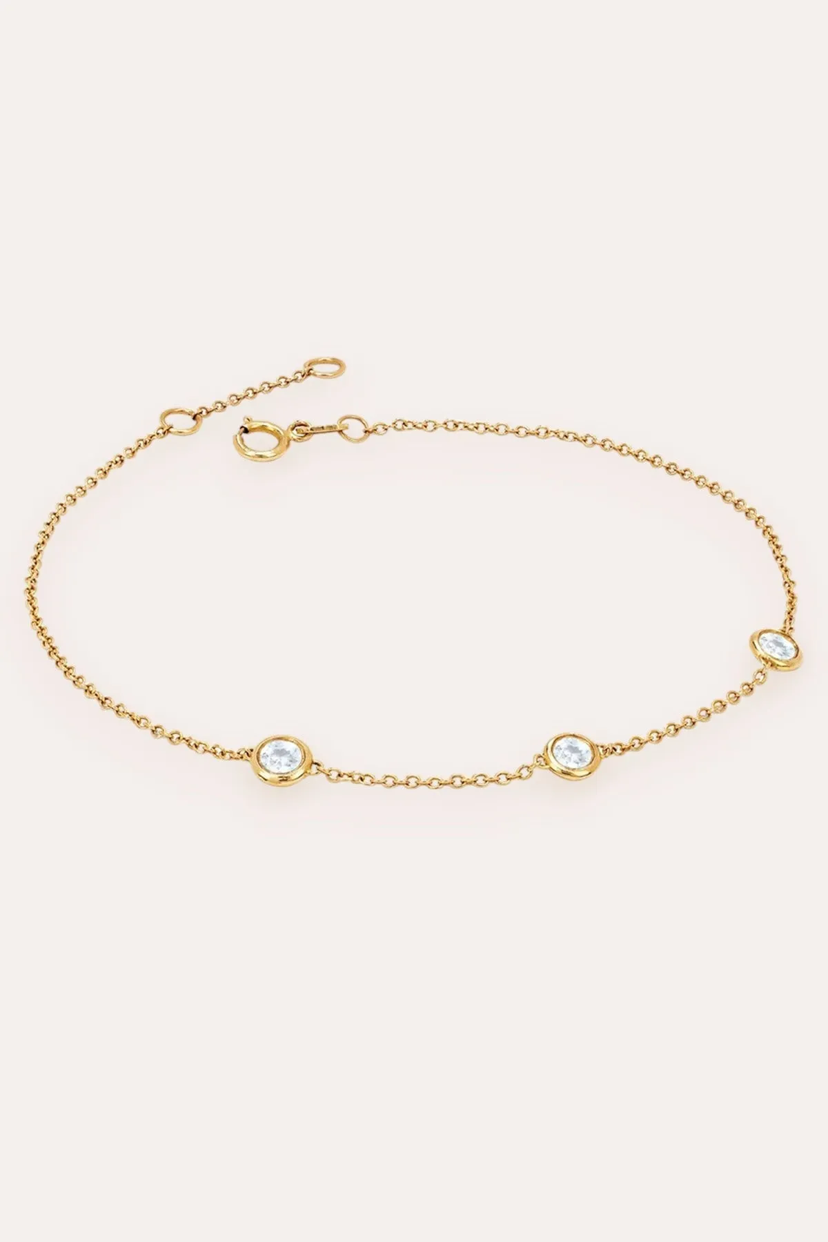Zoe Drop Bracelet (Gold)