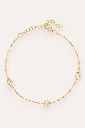 Zoe Drop Bracelet (Gold)